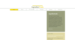 Desktop Screenshot of ingredientrade.com