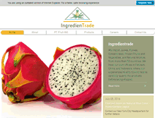 Tablet Screenshot of ingredientrade.com